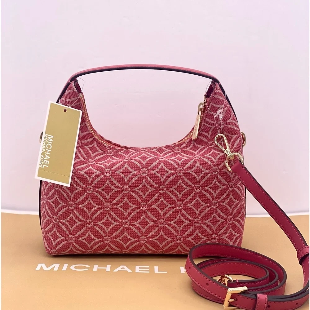 Michael Kors Ember Small Shoulder Crossbody Bag MK Light Berry Multi